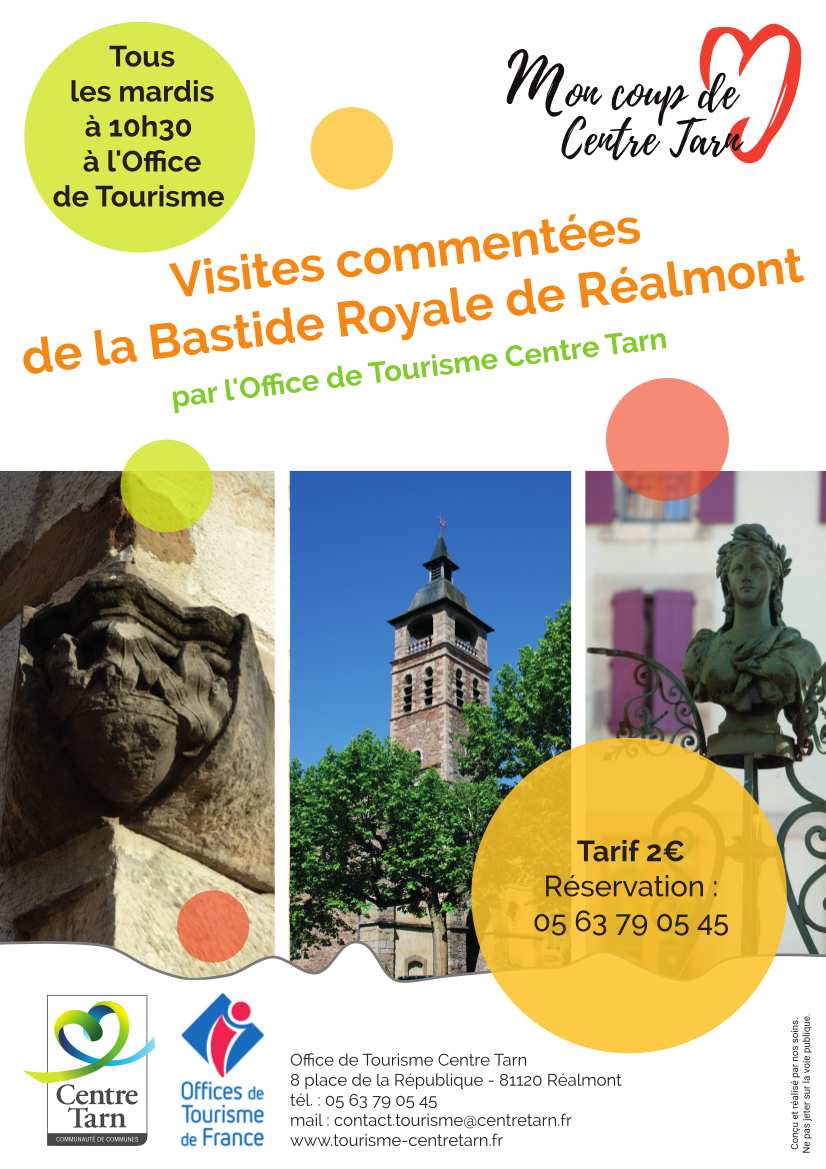 Visites commentées de la bastide Royale de Réalmont